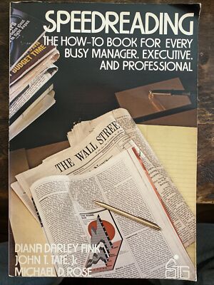 Speedreading The How To Book For Every Busy Manager, Executive, & Professional