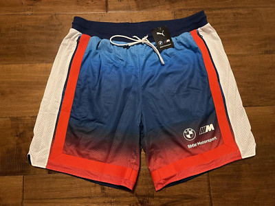 Puma BMW M Motorsport 535096-01 Athletic Gym Basketball Shorts - Men's 2XL - New