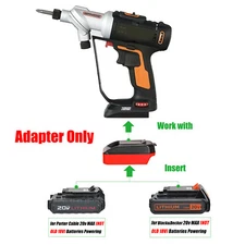 1 Adapter for Porter Cable/Black&Decker 20v MAX Battery To for WORX 20v USA Tool