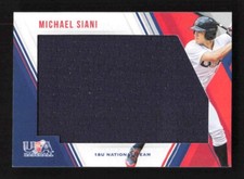 2018 Panini USA Stars & Stripes Michael Siani Jumbo Jersey Relic #'d /299