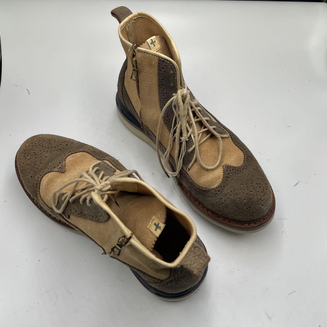 visvim PATRICIAN WT HI-FOLK Boots Beige Suede US 10 Used visvim PATRICIAN WT HI-FOLK Boots Beige Suede US 10 Used