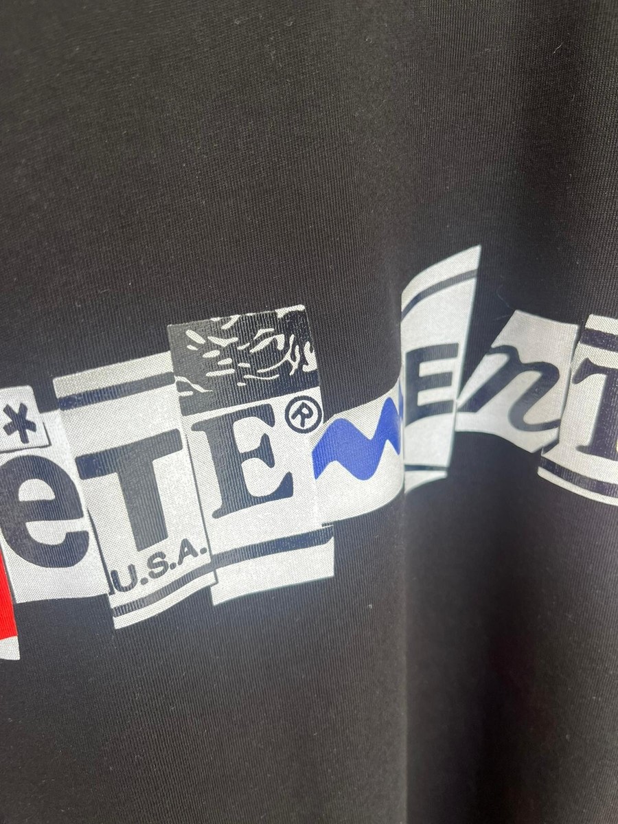 Vetements , Mixed Logo T-Shirt SS in Black BNWT M | eBay
