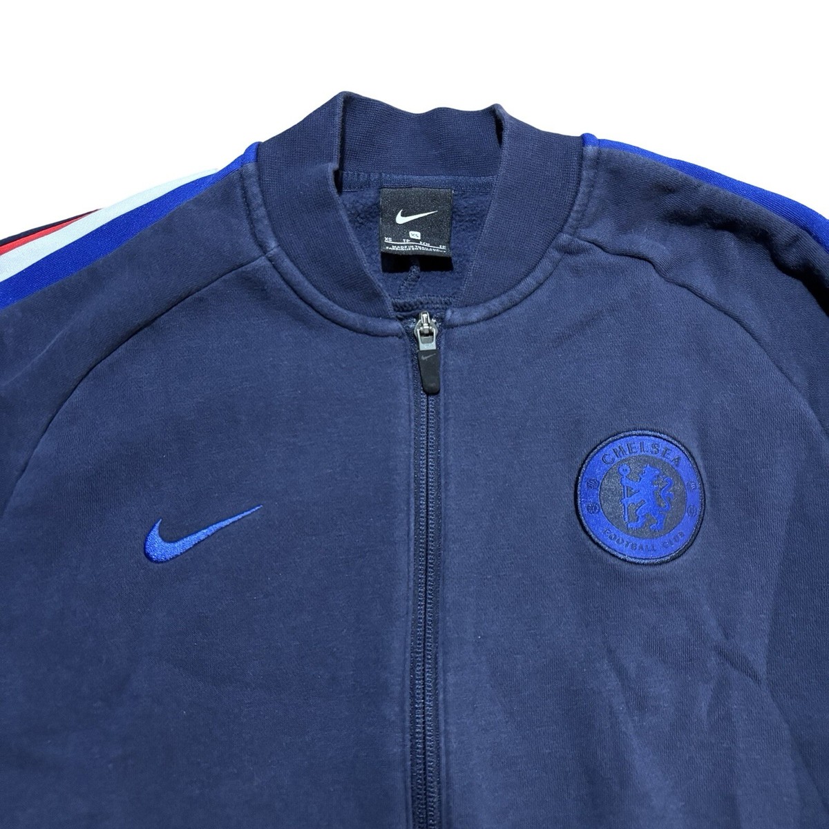 Nike Chelsea FC Training Jacket Mens Extra Small Blue Long Sleeve
