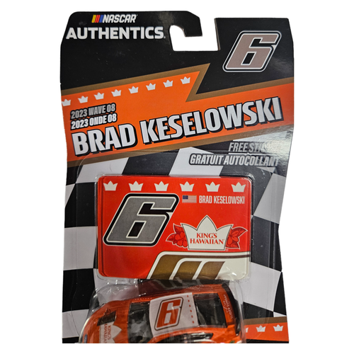 Nascar Authentics 2023 Brad Keselowski Wave 08 Kings Haw 1:64 Scale Brand New - Picture 5 of 8