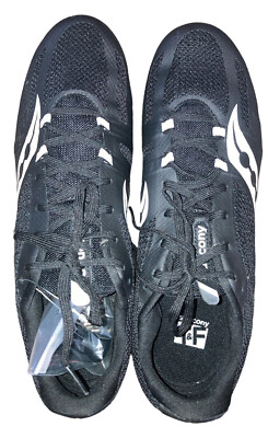 Saucony Mens Vendetta 3 Track Shoes Spike Black/White Size 