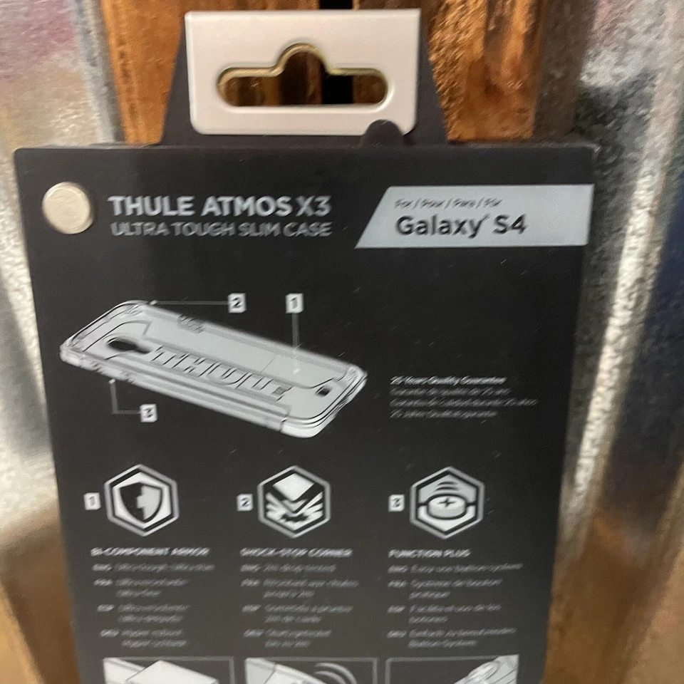 THULE Suecia / Ultra Resistente Azul ATMOS X3 / GALAXY S4 Estuche Delgado / NUEVO EN PAQUETE Foto 4 de 4