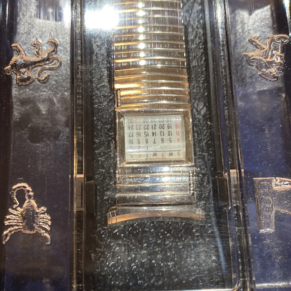 Correa de reloj vintage Speidel EE. UU. calendario expansión acero inoxidable nuevo de colección sin usar Foto 3 de 4