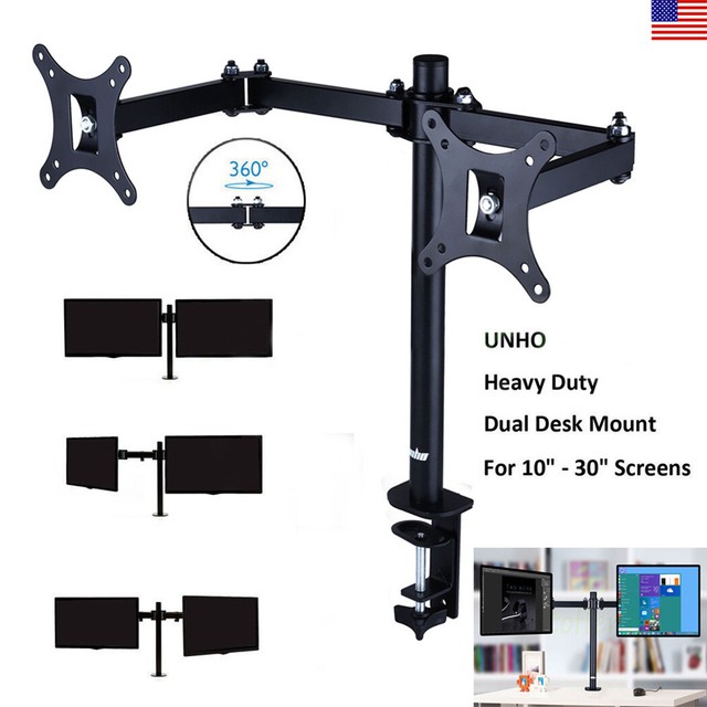 Fleximounts D7d Dual Lcd Arm Monitor Mount For 10 27 Computer Fleximounts D7d Dual Lcd Arm Monitor