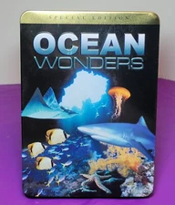 Ocean Wonders 3 DVD Set Kingdom of the Coral Reef Metal Collectors Storage Tin 
