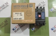 MITSUBISHI NF60-HP CIRCUIT BREAKER 15A  220VAC 25KA FREE FAST SHIPPING