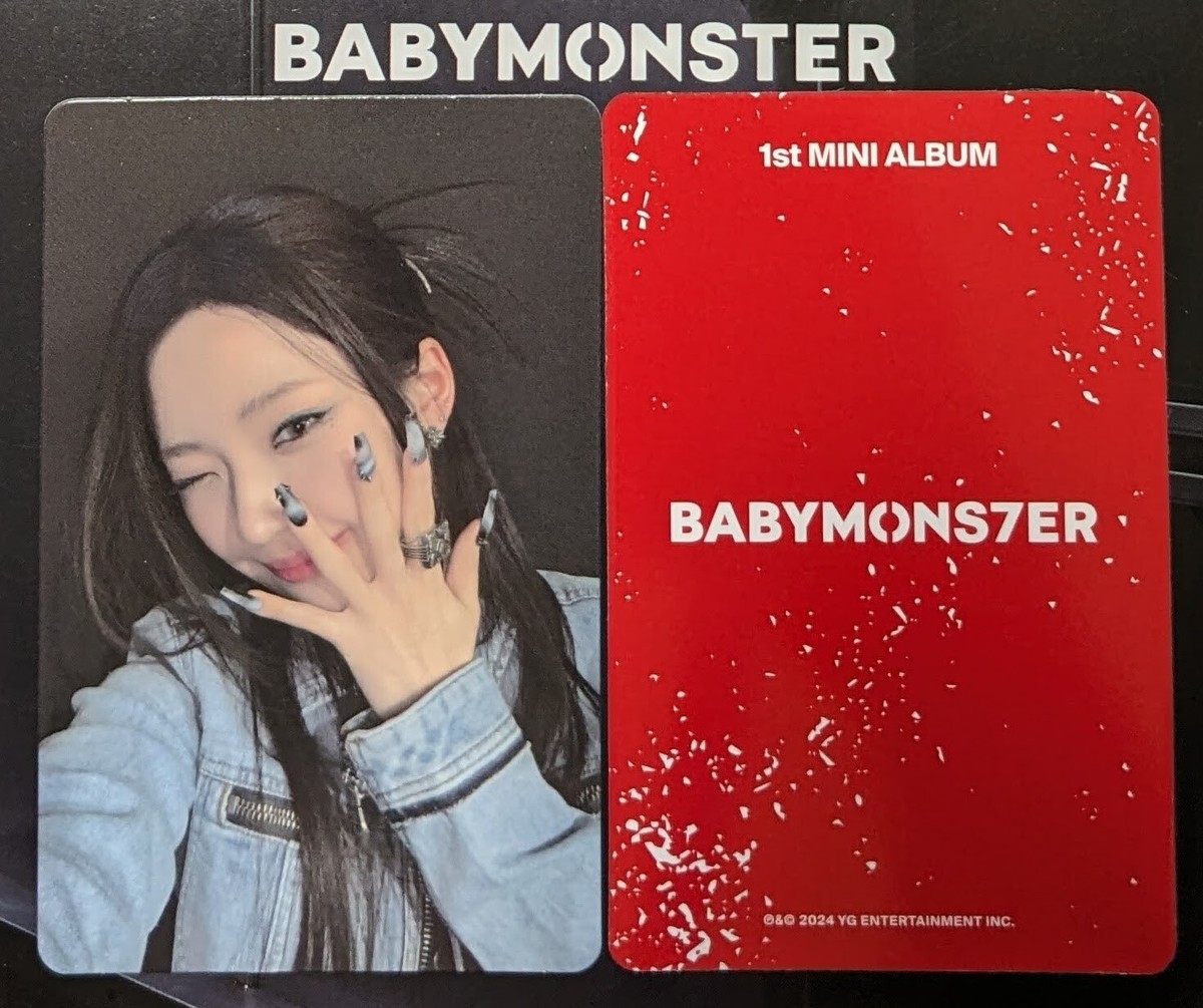 タレントカード babymonster BABYMONSTER photocard- photobook version album card (OFFICIAL) | eBay