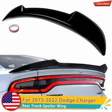For 2015-2022 Dodge Charger Gloss Black Hellcat Style SRT SXT Rear Trunk Spoiler
