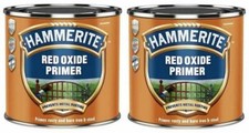 2x Hammerite Red Oxide Primer For Metal BBQ Garage Door & Radiator 250ml