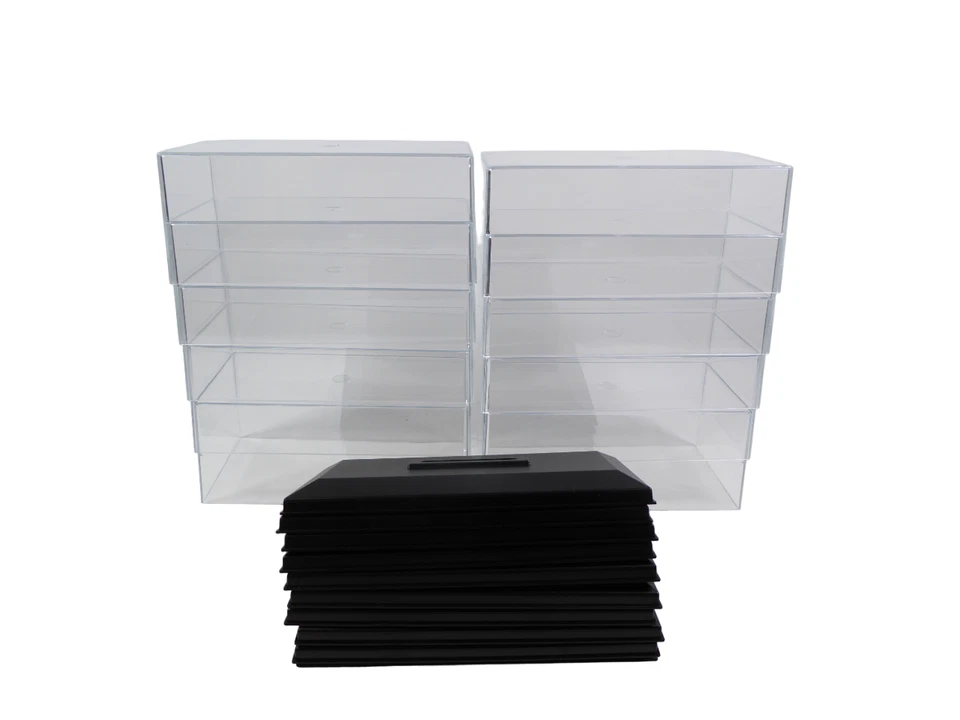 Lot de 10 boites vitrine cristal acrylique + socles pour voiture miniature 1/43 - Photo 4/4