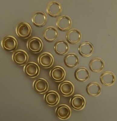 ÖSEN & UNTERLEGSCHEIBEN, GOLD VERGOLDET & SILBER NICKEL, ID 9 MM & OD 16 MM, KOSTENLOSER VERSAND