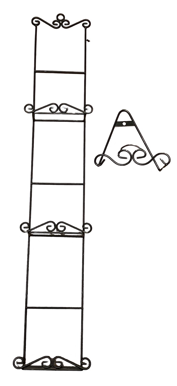 Economy 4 Tier Black Vertical Plate Wall Rack Display Stand eBay