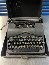 Vintage Corona Standard Typewriter Floating Shift with Case thumbnail