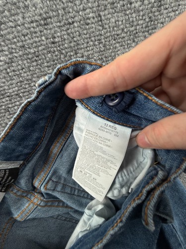 Levi's Silver Tab Mini Mom Jean 12 Denim Relax Baggy Cotton Blend Youth 26x24.5 - Picture 17 of 17