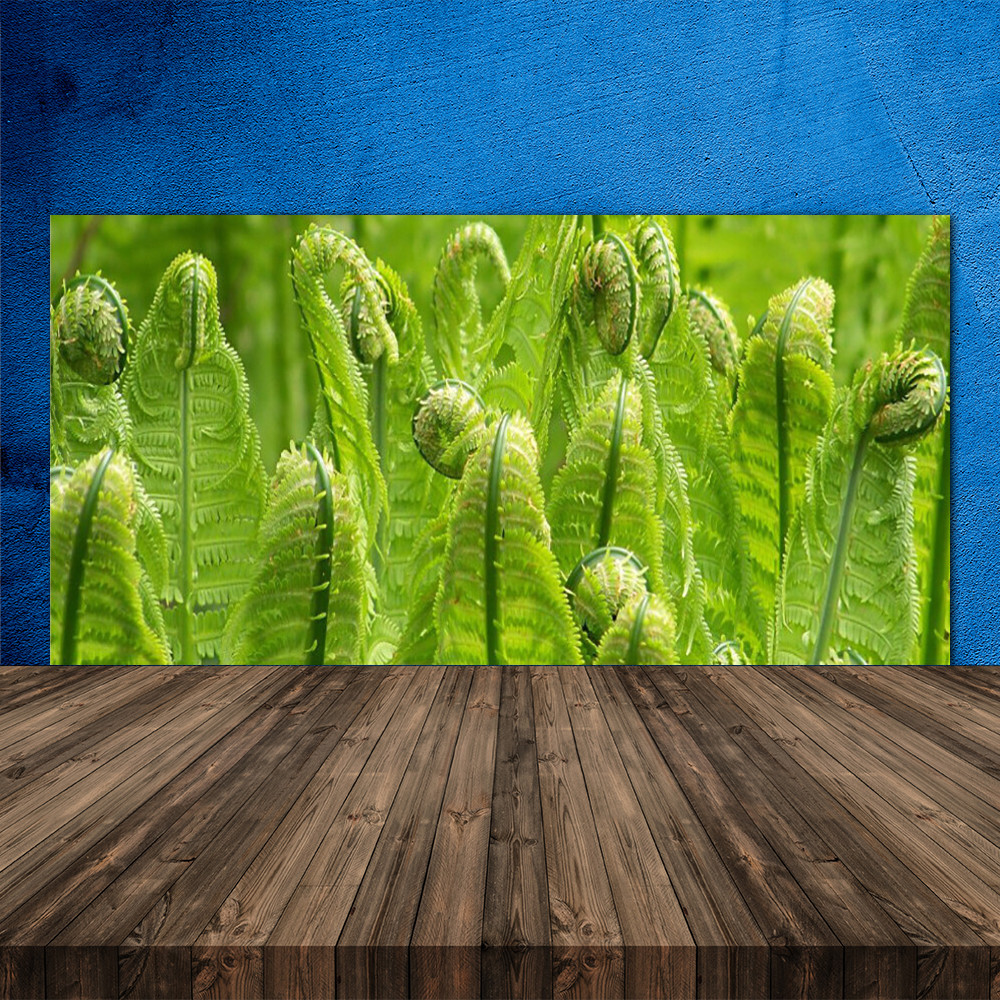 Crédence de cuisine en verre motif floral 120x60 panneau résistant à la chaleur