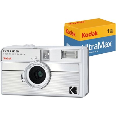 KODAK EKTAR H35N Half Frame Film Camera Bundle with Kodak Ultramax 400/24EXP