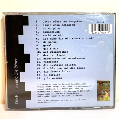 DEUTSCH AMERIKANISCHE FREUNDSCHAFT (1998) CD Alternative Rock Funk