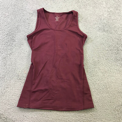 TOMMIE COPPER Tank Womens Medium Lower Back Support Tank Ladies Tank Top Red Ca2