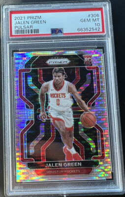 JALEN GREEN 2021 PANINI PRIZM PULSAR PRIZM PSA GEM MINT 10 ROOKIE 