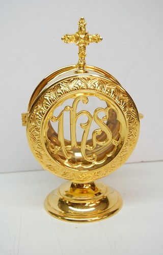 Ornate Gold Plated Luna Holder for your Monstrance Luna - Custodial (#189dg) - Picture 17 of 21