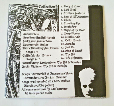 ANTIWORLD Collection CD 1998 RARE Goth Punk Alien Sex Fiend