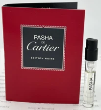 Cartier PASHA EDITION NOIRE Eau De Toilette Parfume Spray Sample .05oz/1.5ml