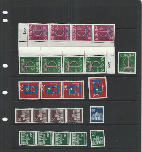 GERMANY-SELECTION-BUNDES POST-SOME BERLIN-MNH-VERY FINE-MULTIPLES - Picture 10 of 10