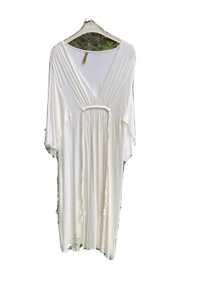 Jerseykleid , Kaftan Rachel Pally Gr. M Elfenbein