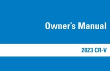 2023 Honda CR-V Owners Manual User Guide Reference Operator Book