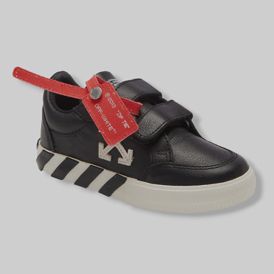 $315 Off-White Unisex Toddler's Black Vulcanized Sneaker Shoes Size US 8/EU 25