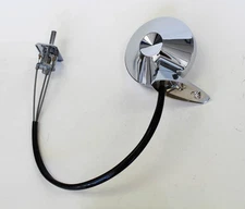 NEW! 1965 - 1966 Ford Mustang LEFT Side Remote Mirror Deluxe Chrome Drivers Side