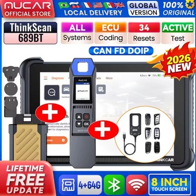 ThinkScan 689BT+TKEY101+TPMS Tool KEY Code OBD2 Scanner Diagnostic Tool LIFEFREE