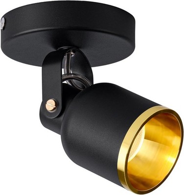 Aisilan Black and Gold LED Dimmable Directional 7W-3000K-Dimmable, 