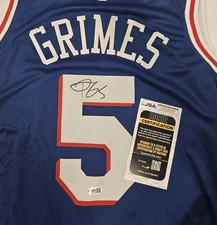 Quentin Grimes Signed Autographed Philadelphia 76ers Jersey Jsa