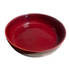Bauer Pottery Monterey Moderne Maroon Red Serving Bowl 13”- Massive