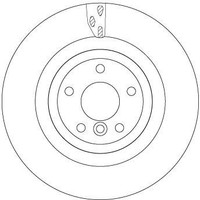 2 X Bremsscheibe TRW DF6969S FüR Jaguar XF XE