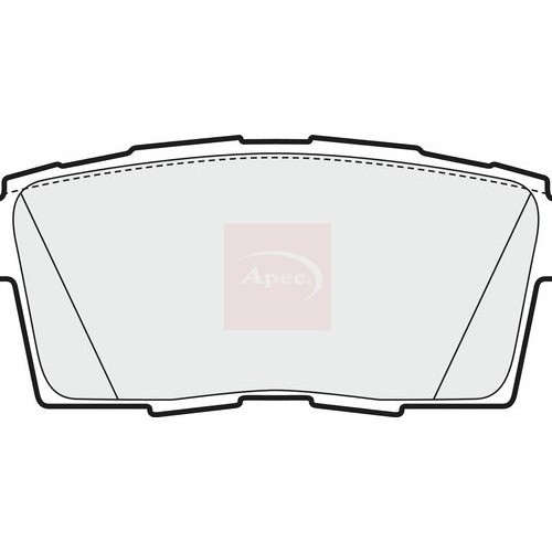 APEC Brake Pad Set, disc brake PAD1605