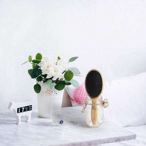Hair Brush, Boar Bristle Hair Brushes for Women men Kid, Boar & Nylon Bristle... - Picture 7 of 9