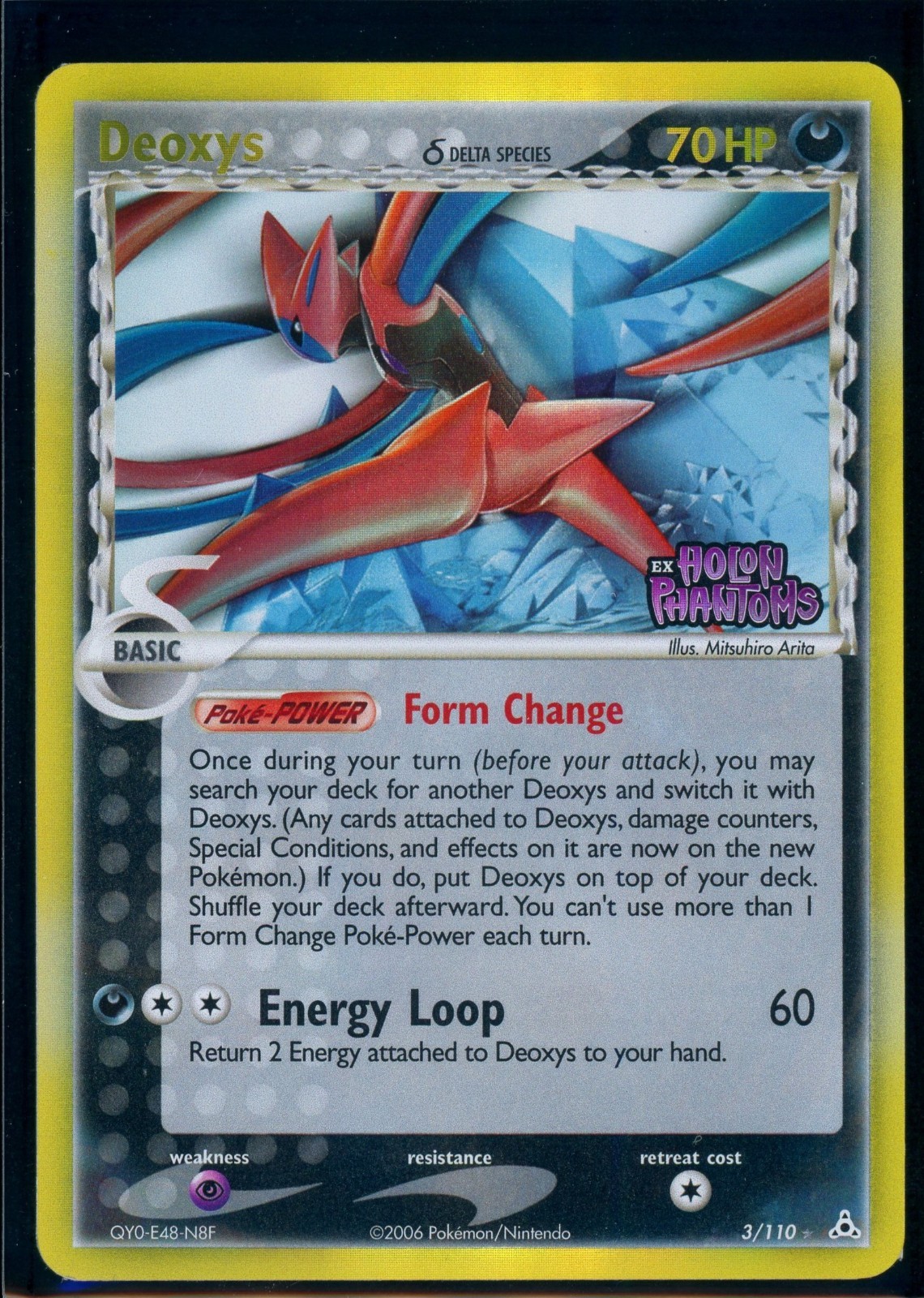 Pokemon EX HOLON PHANTOMS - #3/110 Deoxys - Reverse Holo - ENG - Near Mint-