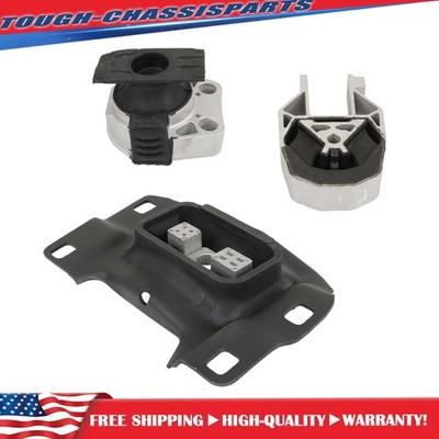 3Pcs New Engine Motor & Transmission Mount Kit For Ford Focus 2012-2018 2.0L L4