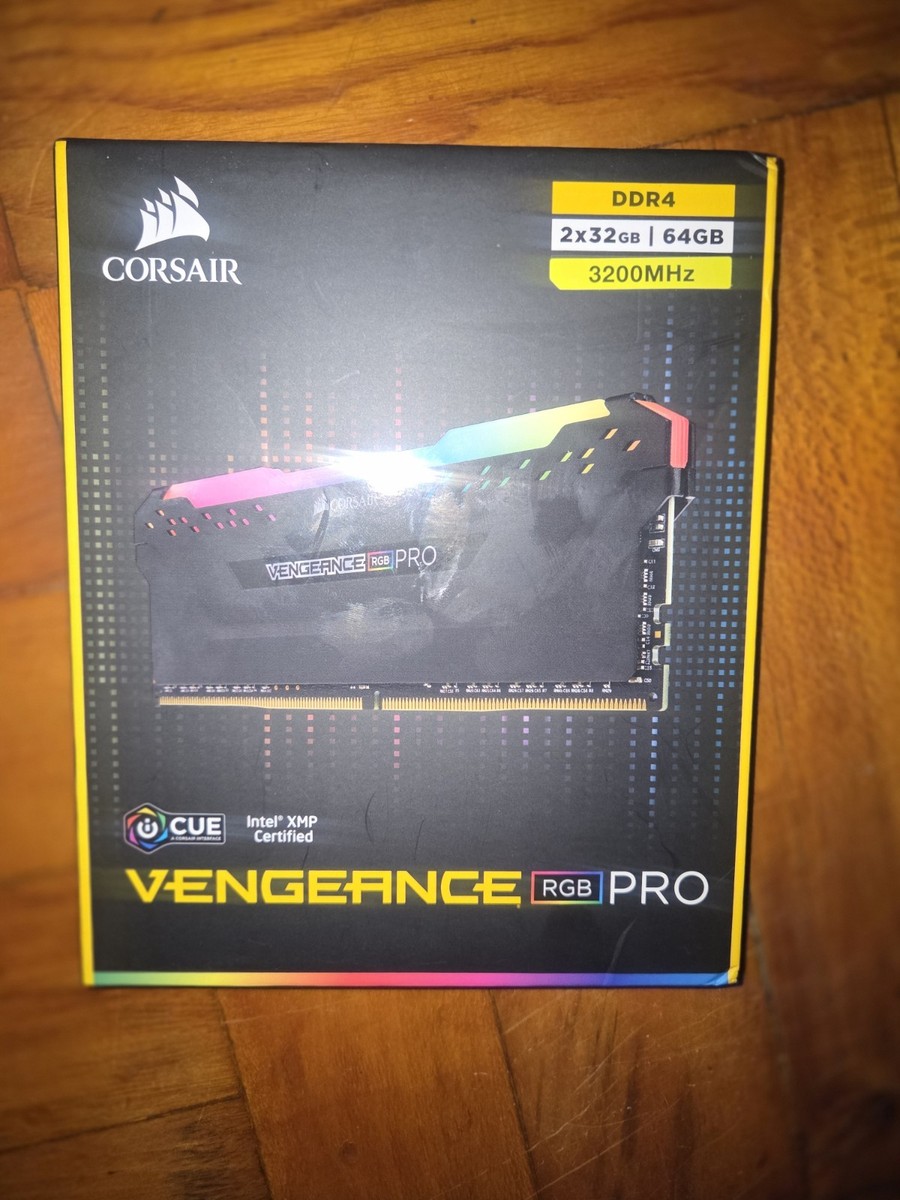 Corsair Vengeance RGB Pro 64GB 2x32GB DDR4 3200 C16 Desktop Memory
