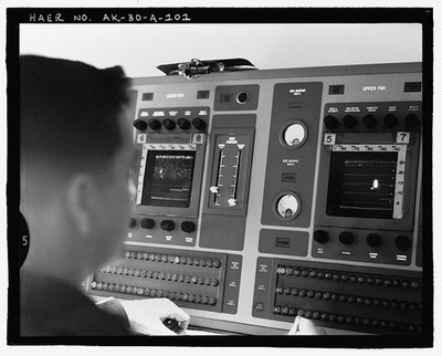 Clear Air Force Station Alaska 1963 BMEWS Missile Warning Console DRED Display