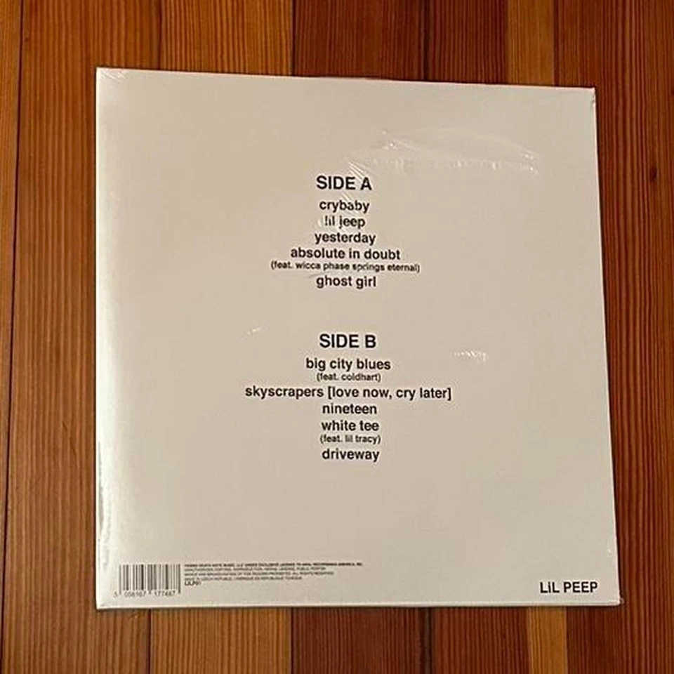Lil Peep “Cry Baby” LP/Death Note  (Sealed) 2023 White Vinyl 45RPM — 第 2/2 张图片
