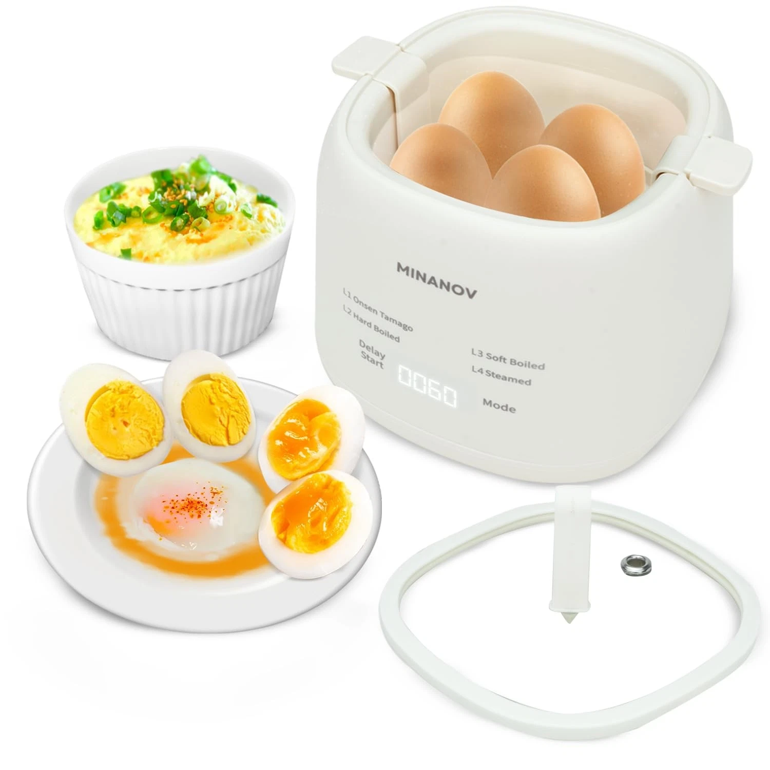 Egg Maker - Electric Egg Cooker with Auto Shut Off and Alarm- Egg Maker Machi...