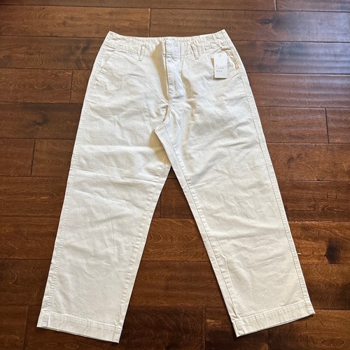 NWT A New Day Stretch High Waisted Straight Ankle Pants Cream Women's Size 8 - Picture 2 of 9