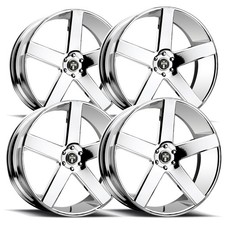 Set Of 4 Dub S115 Baller 26x10 6x5.5 20mm Chrome Wheels Rims 26 Inch
